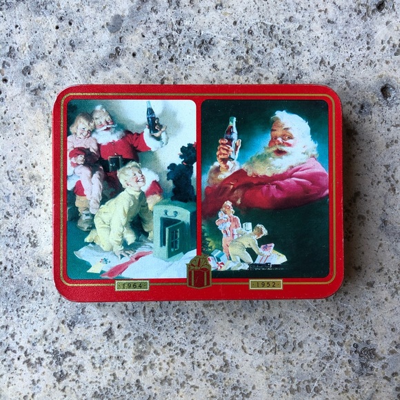 1996 Coca-Cola Nostalgia Christmas Playing Cards - Picture 1 of 6